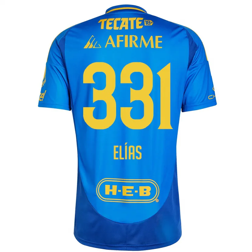 Danxen Kinder Bruno Elías #331 Blau Gelb Auswärtstrikot Trikot 2024/25 T-Shirt Schweiz