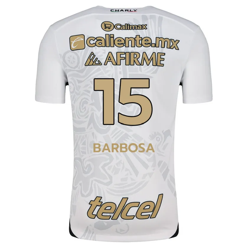 Danxen Kinder Diego Barbosa #15 Weiß Schwarz Auswärtstrikot Trikot 2024/25 T-Shirt Schweiz