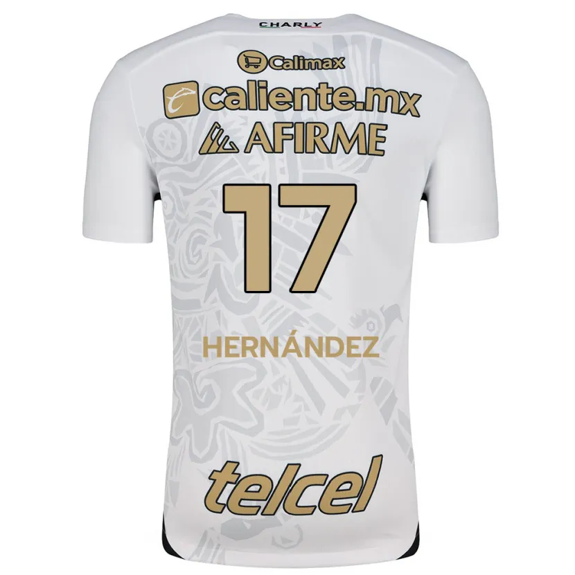 Danxen Kinder Rubén Hernández #17 Weiß Schwarz Auswärtstrikot Trikot 2024/25 T-Shirt Schweiz