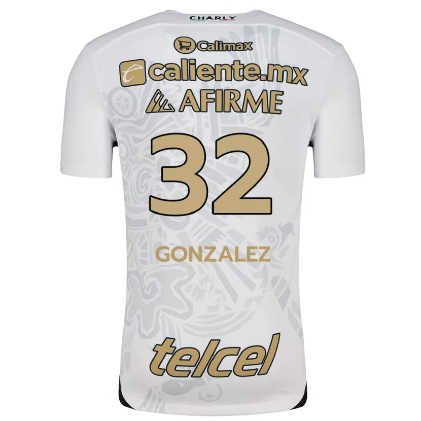 Danxen Kinder Carlos González #32 Weiß Schwarz Auswärtstrikot Trikot 2024/25 T-Shirt Schweiz