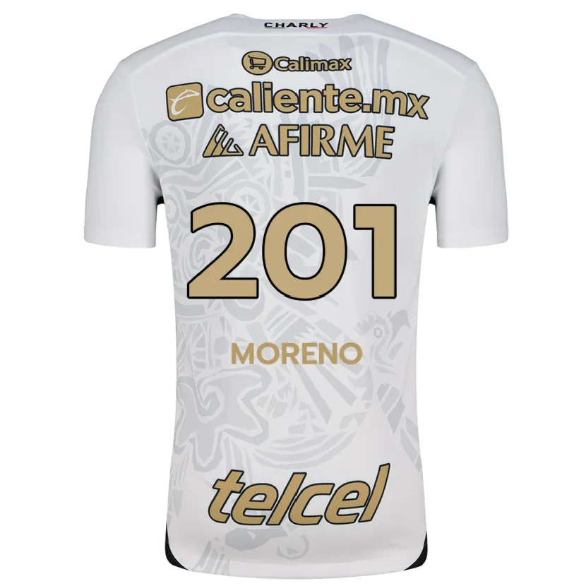 Danxen Kinder Jesús Moreno #201 Weiß Schwarz Auswärtstrikot Trikot 2024/25 T-Shirt Schweiz