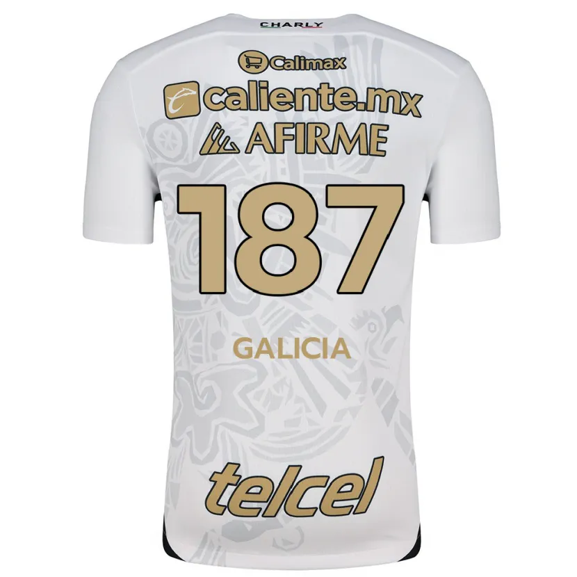 Danxen Kinder Carlos Galicia #187 Weiß Schwarz Auswärtstrikot Trikot 2024/25 T-Shirt Schweiz