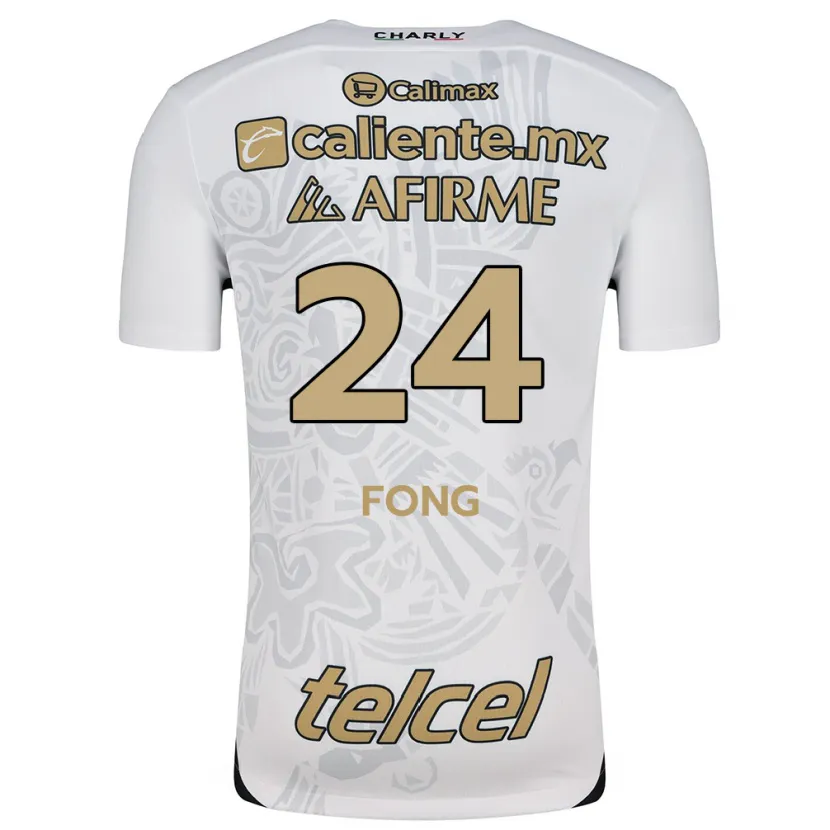 Danxen Kinder Michel Fong #24 Weiß Schwarz Auswärtstrikot Trikot 2024/25 T-Shirt Schweiz