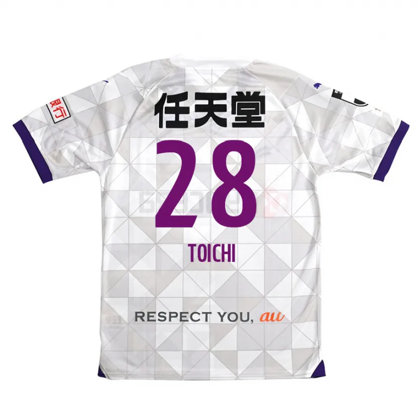 Danxen Kinder Toichi Suzuki #28 Weiß Lila Auswärtstrikot Trikot 2024/25 T-Shirt Schweiz