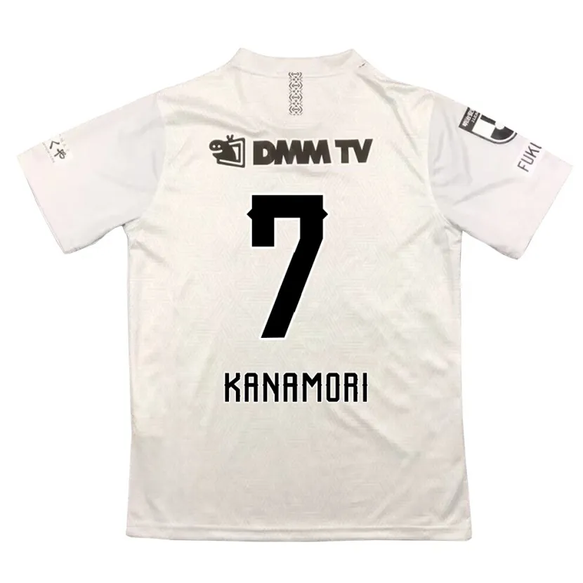 Danxen Kinder Takeshi Kanamori #7 Grauschwarz Auswärtstrikot Trikot 2024/25 T-Shirt Schweiz