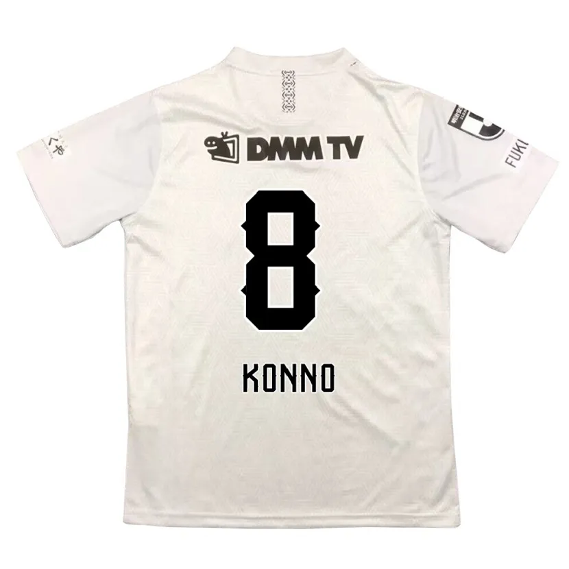 Danxen Kinder Kazuya Konno #8 Grauschwarz Auswärtstrikot Trikot 2024/25 T-Shirt Schweiz