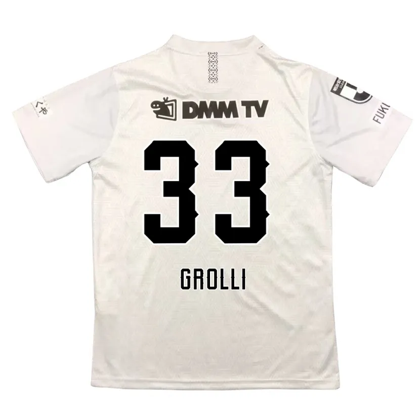 Danxen Kinder Douglas Grolli #33 Grauschwarz Auswärtstrikot Trikot 2024/25 T-Shirt Schweiz