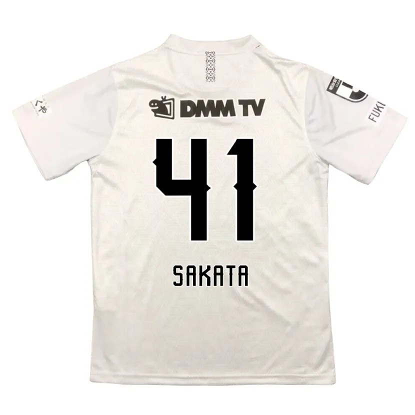 Danxen Kinder Daiki Sakata #41 Grauschwarz Auswärtstrikot Trikot 2024/25 T-Shirt Schweiz