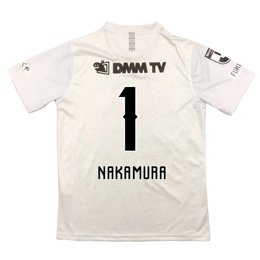 Danxen Kinder Seigo Nakamura #1 Grauschwarz Auswärtstrikot Trikot 2024/25 T-Shirt Schweiz