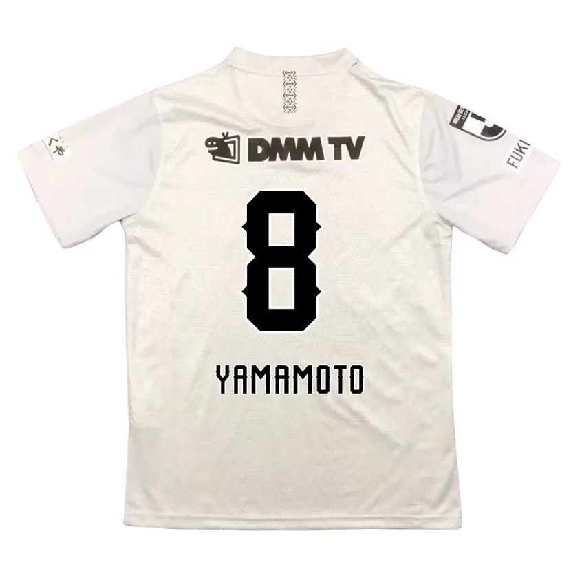 Danxen Kinder Shunsuke Yamamoto #8 Grauschwarz Auswärtstrikot Trikot 2024/25 T-Shirt Schweiz