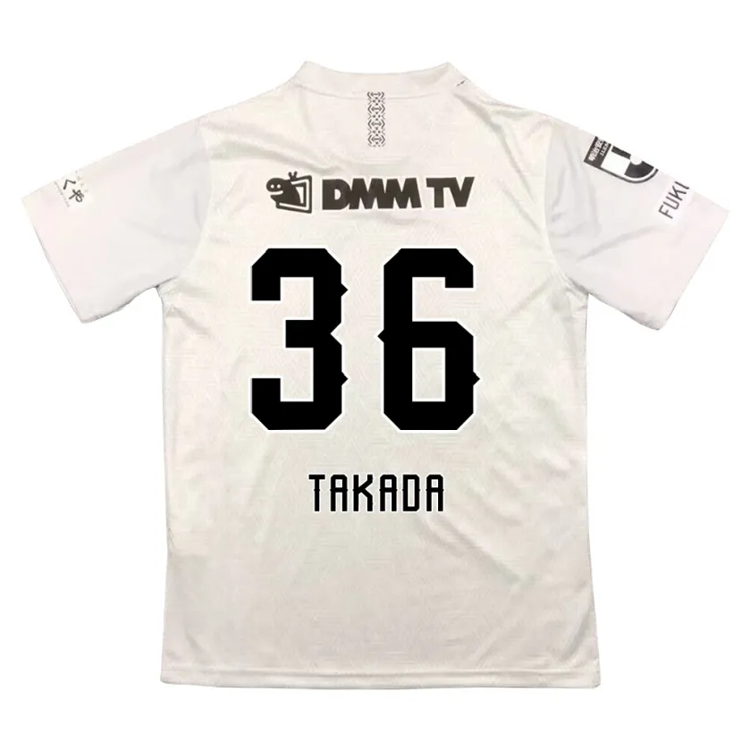 Danxen Kinder Seiya Takada #36 Grauschwarz Auswärtstrikot Trikot 2024/25 T-Shirt Schweiz