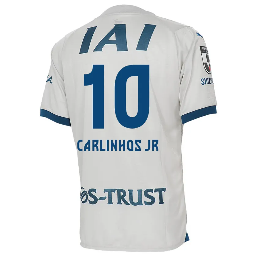 Danxen Kinder Carlinhos Junior #10 Weiß Blau Auswärtstrikot Trikot 2024/25 T-Shirt Schweiz