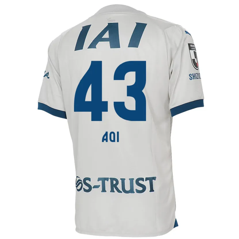 Danxen Kinder Aoi Ando #43 Weiß Blau Auswärtstrikot Trikot 2024/25 T-Shirt Schweiz