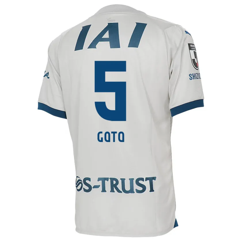 Danxen Kinder Keita Goto #5 Weiß Blau Auswärtstrikot Trikot 2024/25 T-Shirt Schweiz