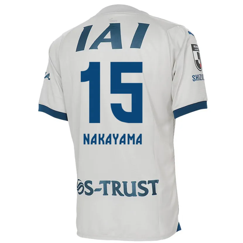 Danxen Kinder Atsuki Nakayama #15 Weiß Blau Auswärtstrikot Trikot 2024/25 T-Shirt Schweiz