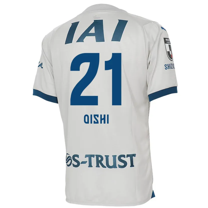 Danxen Kinder Kaede Oishi #21 Weiß Blau Auswärtstrikot Trikot 2024/25 T-Shirt Schweiz