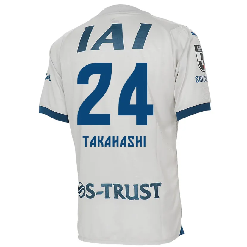 Danxen Kinder Yuzuki Takahashi #24 Weiß Blau Auswärtstrikot Trikot 2024/25 T-Shirt Schweiz