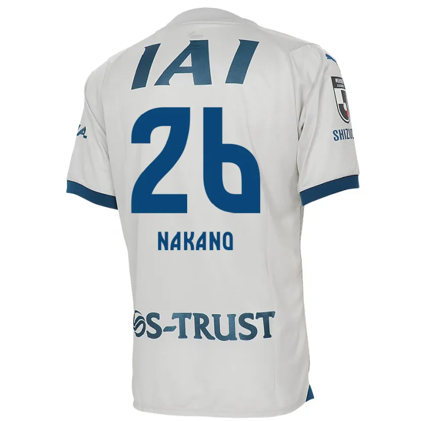 Danxen Kinder Takeru Nakano #26 Weiß Blau Auswärtstrikot Trikot 2024/25 T-Shirt Schweiz