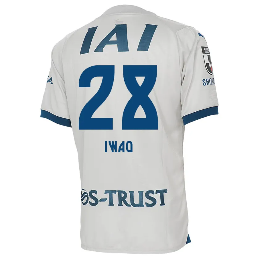 Danxen Kinder Takeru Iwao #28 Weiß Blau Auswärtstrikot Trikot 2024/25 T-Shirt Schweiz