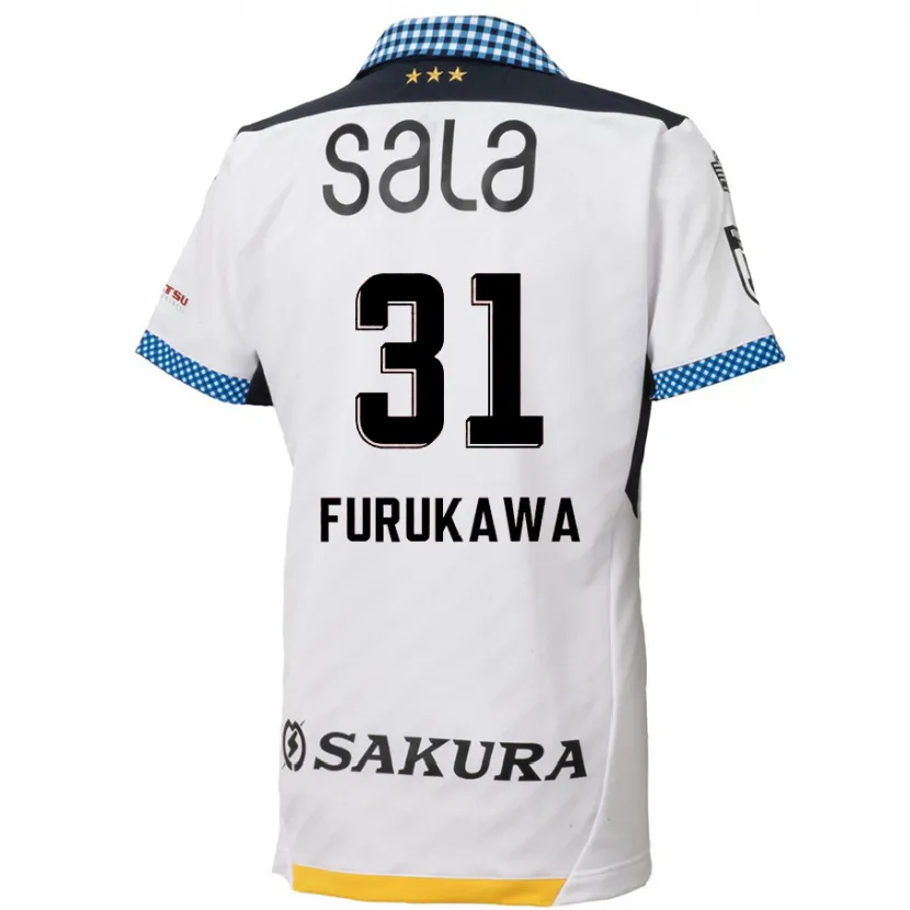 Danxen Kinder Yosuke Furukawa #31 Weiß Schwarz Auswärtstrikot Trikot 2024/25 T-Shirt Schweiz