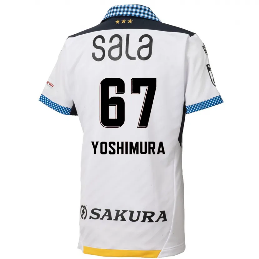 Danxen Kinder Ryusei Yoshimura #67 Weiß Schwarz Auswärtstrikot Trikot 2024/25 T-Shirt Schweiz