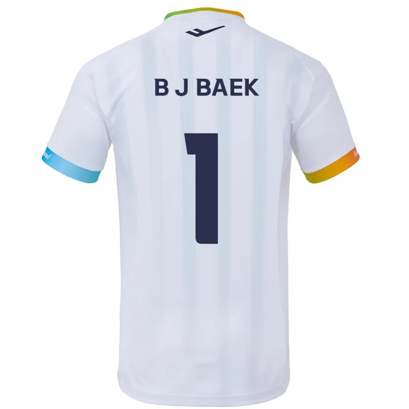 Danxen Kinder Jong-Beom Baek #1 Weiß Blau Auswärtstrikot Trikot 2024/25 T-Shirt Schweiz