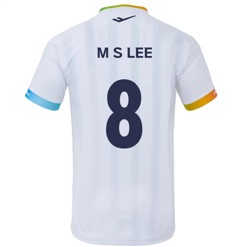 Danxen Kinder Seung-Mo Lee #8 Weiß Blau Auswärtstrikot Trikot 2024/25 T-Shirt Schweiz