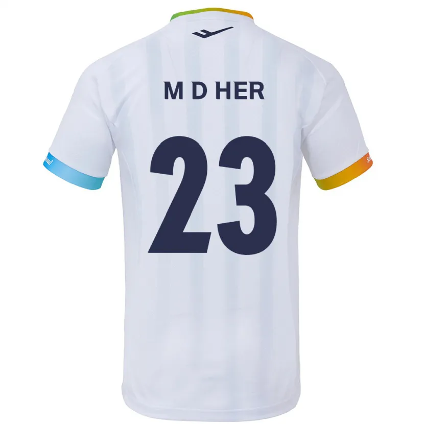 Danxen Kinder Dong-Min Her #23 Weiß Blau Auswärtstrikot Trikot 2024/25 T-Shirt Schweiz