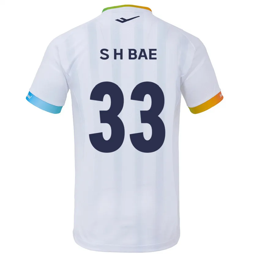 Danxen Kinder Hyun-Seo Bae #33 Weiß Blau Auswärtstrikot Trikot 2024/25 T-Shirt Schweiz