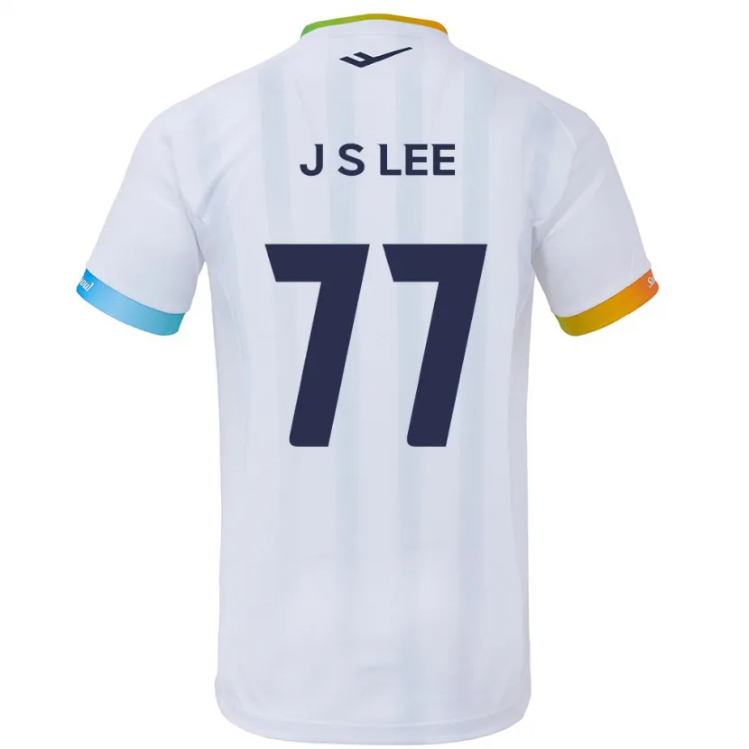 Danxen Kinder Seung-Joon Lee #77 Weiß Blau Auswärtstrikot Trikot 2024/25 T-Shirt Schweiz