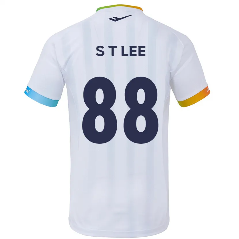 Danxen Kinder Tae-Seok Lee #88 Weiß Blau Auswärtstrikot Trikot 2024/25 T-Shirt Schweiz