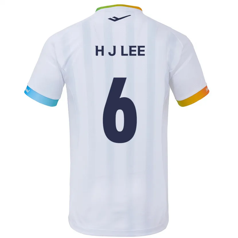 Danxen Kinder Ju-Hwan Lee #6 Weiß Blau Auswärtstrikot Trikot 2024/25 T-Shirt Schweiz