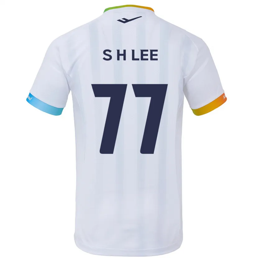 Danxen Kinder Hyeon-Seung Lee #77 Weiß Blau Auswärtstrikot Trikot 2024/25 T-Shirt Schweiz