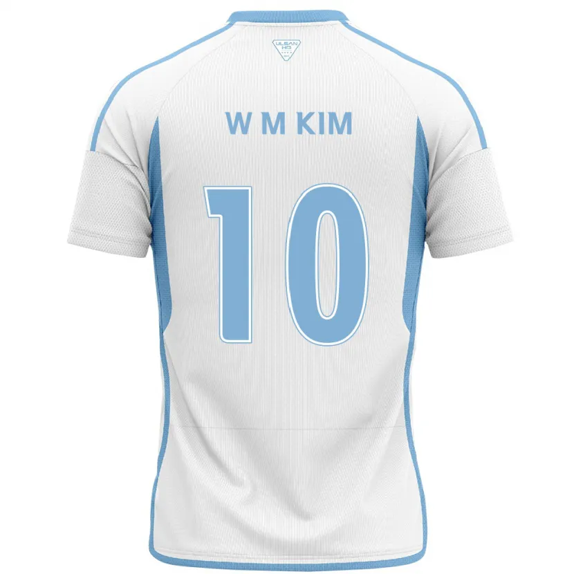 Danxen Kinder Min-Woo Kim #10 Weiß Blau Auswärtstrikot Trikot 2024/25 T-Shirt Schweiz