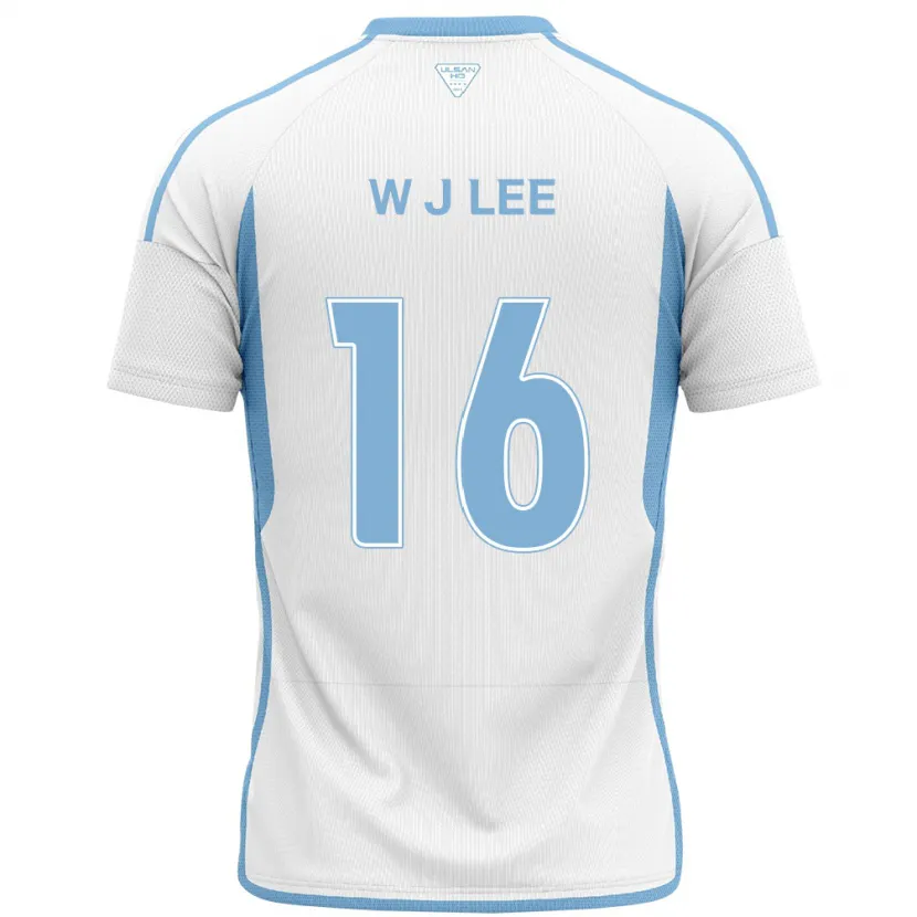 Danxen Kinder Jae-Wook Lee #16 Weiß Blau Auswärtstrikot Trikot 2024/25 T-Shirt Schweiz