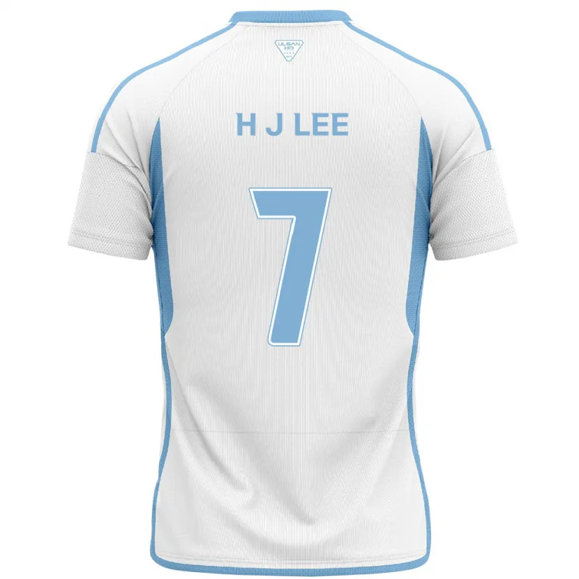 Danxen Kinder Jae-Hun Lee #7 Weiß Blau Auswärtstrikot Trikot 2024/25 T-Shirt Schweiz