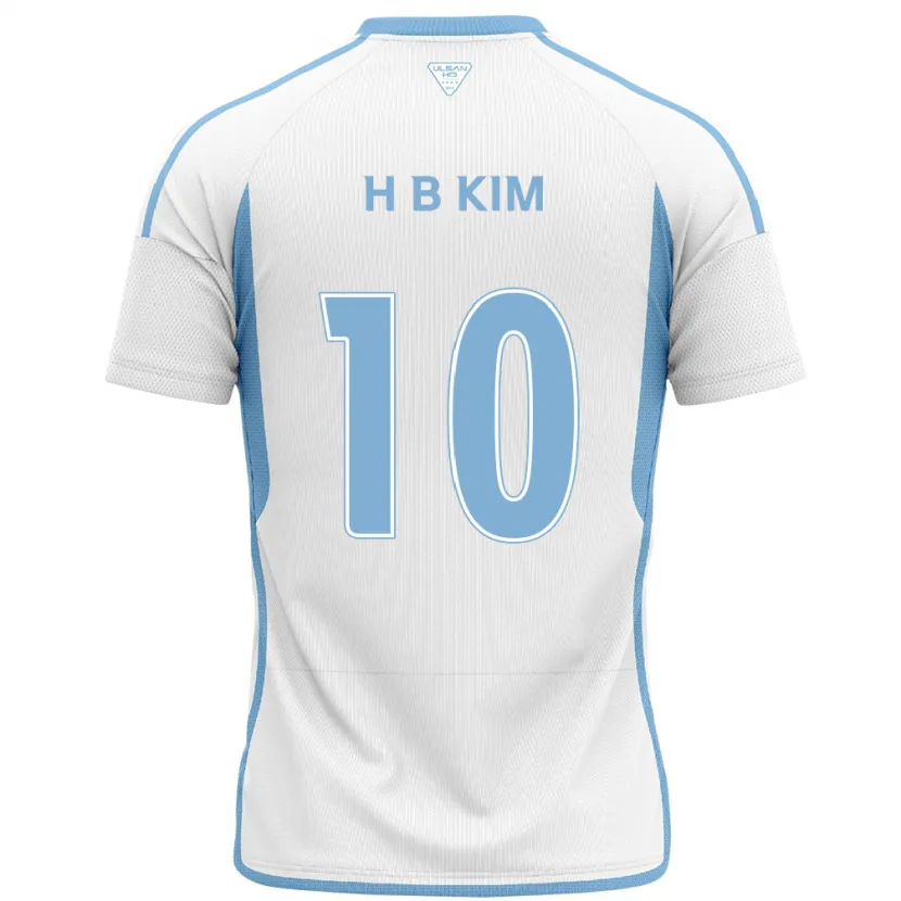 Danxen Kinder Beom-Hwan Kim #10 Weiß Blau Auswärtstrikot Trikot 2024/25 T-Shirt Schweiz