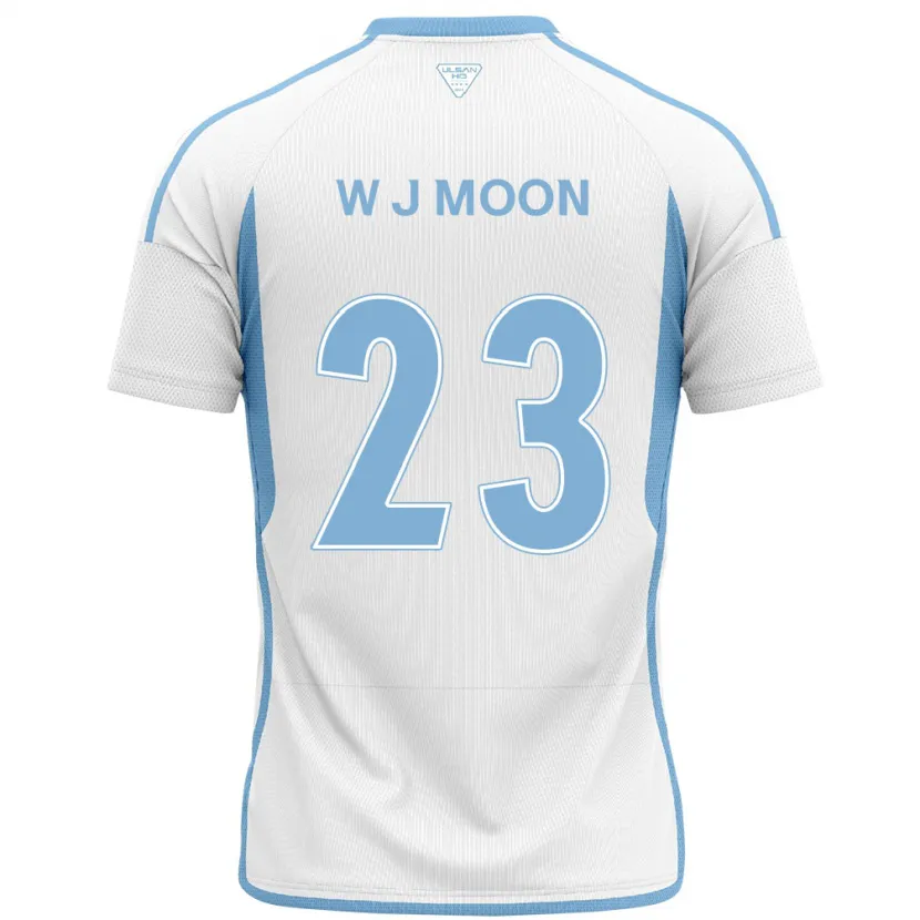 Danxen Kinder Ji-Won Moon #23 Weiß Blau Auswärtstrikot Trikot 2024/25 T-Shirt Schweiz