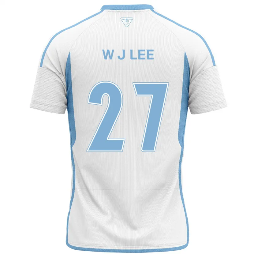 Danxen Kinder Ji-Woo Lee #27 Weiß Blau Auswärtstrikot Trikot 2024/25 T-Shirt Schweiz