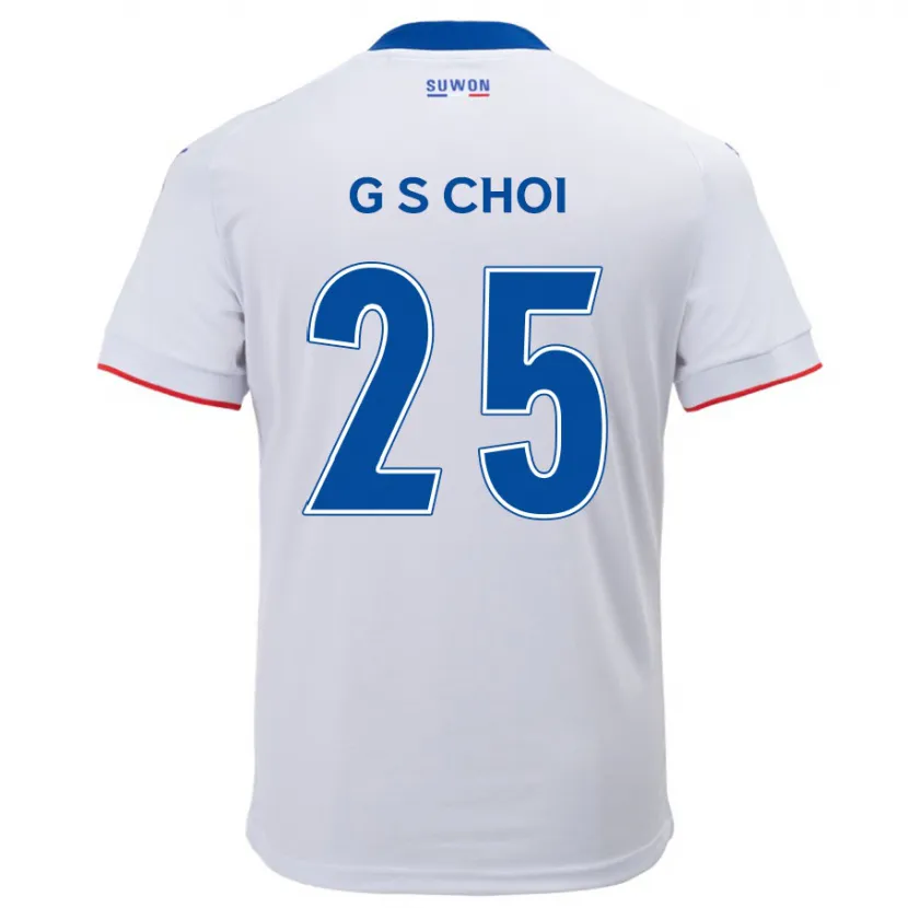 Danxen Kinder Sung-Geun Choi #25 Weiß Blau Auswärtstrikot Trikot 2024/25 T-Shirt Schweiz