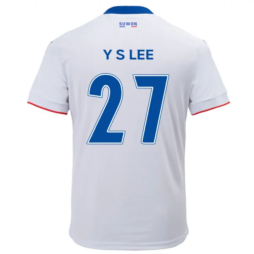 Danxen Kinder Shi-Yeong Lee #27 Weiß Blau Auswärtstrikot Trikot 2024/25 T-Shirt Schweiz