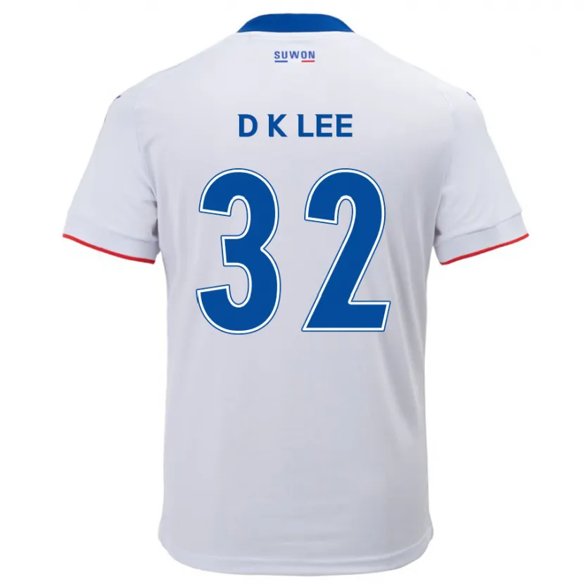 Danxen Kinder Kyu-Dong Lee #32 Weiß Blau Auswärtstrikot Trikot 2024/25 T-Shirt Schweiz