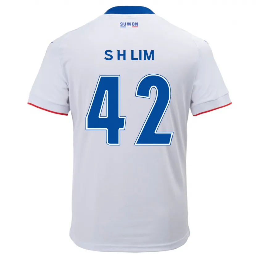 Danxen Kinder Hyun-Sub Lim #42 Weiß Blau Auswärtstrikot Trikot 2024/25 T-Shirt Schweiz