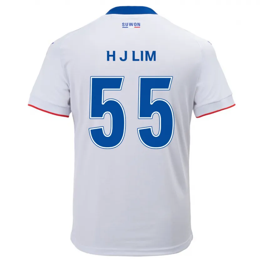 Danxen Kinder Ji-Hoon Lim #55 Weiß Blau Auswärtstrikot Trikot 2024/25 T-Shirt Schweiz