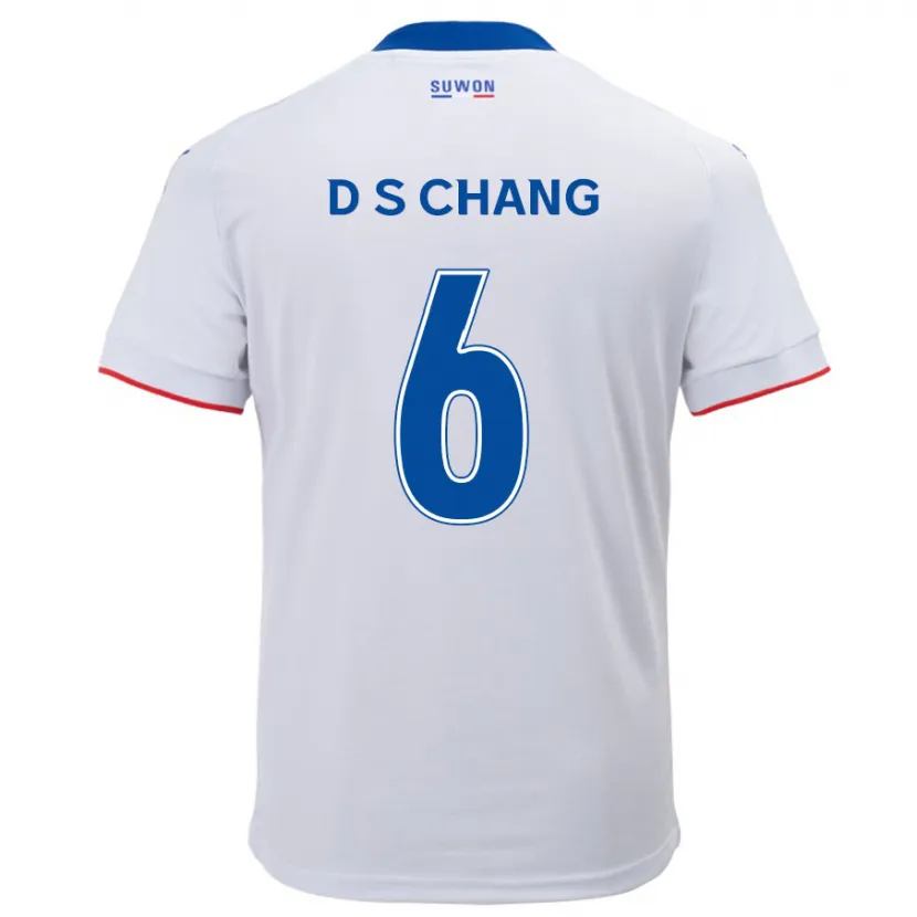 Danxen Kinder Se-Dong Chang #6 Weiß Blau Auswärtstrikot Trikot 2024/25 T-Shirt Schweiz