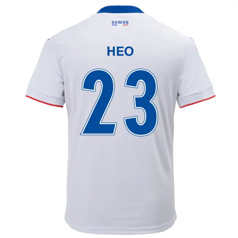 Danxen Kinder Hwan Heo #23 Weiß Blau Auswärtstrikot Trikot 2024/25 T-Shirt Schweiz