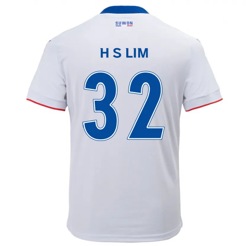 Danxen Kinder Seong-Hyeon Lim #32 Weiß Blau Auswärtstrikot Trikot 2024/25 T-Shirt Schweiz