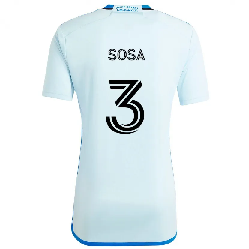 Danxen Kinder Joaquín Sosa #3 Eisblau Auswärtstrikot Trikot 2024/25 T-Shirt Schweiz