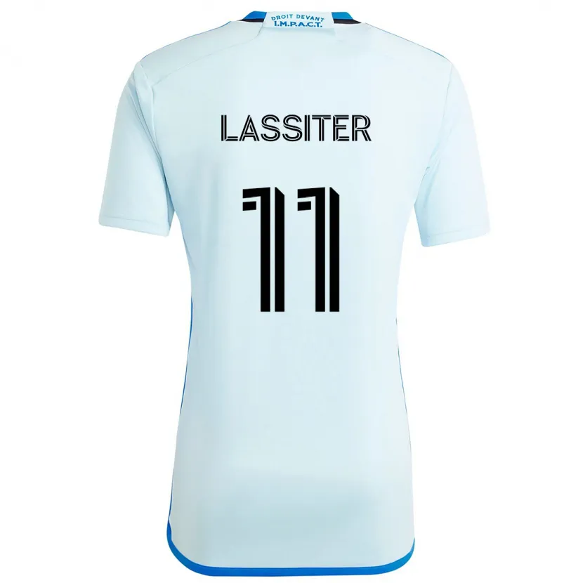 Danxen Kinder Ariel Lassiter #11 Eisblau Auswärtstrikot Trikot 2024/25 T-Shirt Schweiz