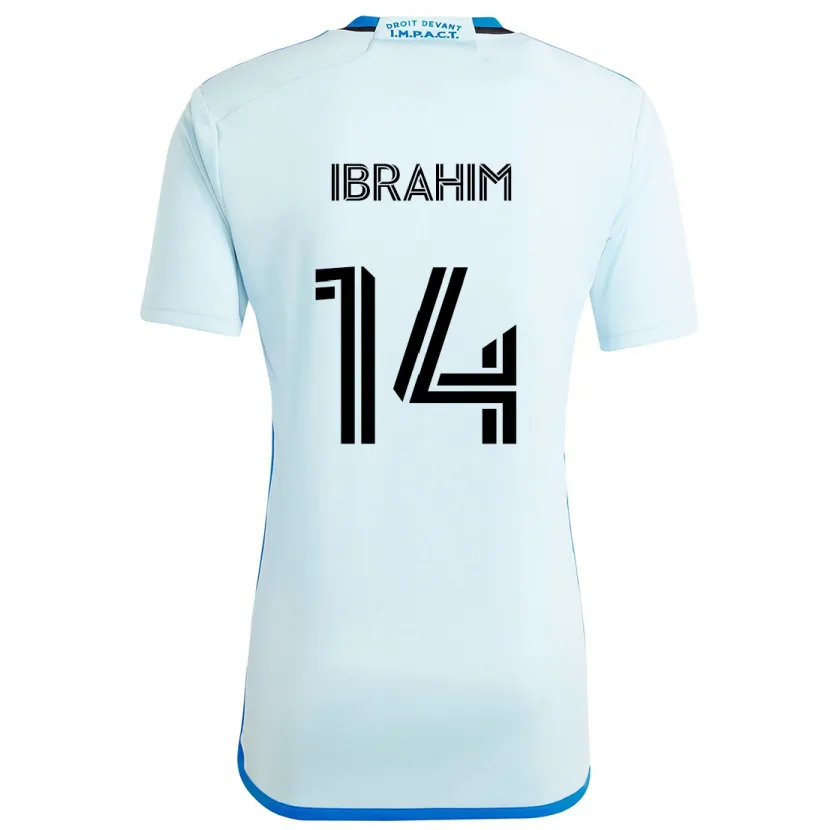 Danxen Kinder Sunusi Ibrahim #14 Eisblau Auswärtstrikot Trikot 2024/25 T-Shirt Schweiz